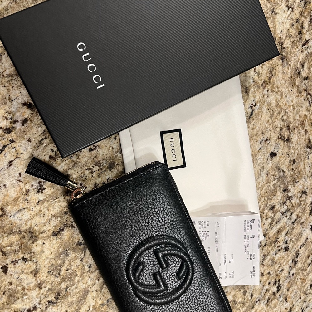 Gucci Black Leather Wallet